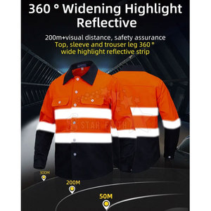 Traje de Bombero de Seguridad con Diseños Personalizados, Ropa de Trabajo Industrial para la Construcción, Impermeable, Transpirable, Ligero, con Logotipo Personalizado para Hombre - Product Image 6