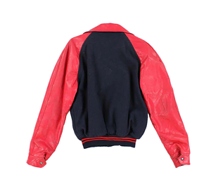 เสื้อแจ็กเก็ตผ้าใบสำหรับผู้ชายย้อนยุควินเทจแจ็คเก็ตบูลส์ปักโลโก้ทีมลาย3D ฤดูหนาวออกแบบได้ตามต้องการ - Product Image 2