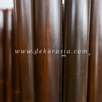Clôtures en bambou noir Dekor Asia - Accessoires de clôture de jardin écologiques, imperméables, portails, faciles à assembler, tailles personnalisées, extérieur