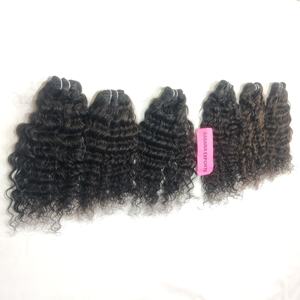 100% Remy indio virgen cutícula alineada color natural cabello negro mujeres máquina barata doble trama trenzado extensiones de cabello humano - Product Image 2