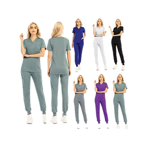 Último diseño para mujer con estilo médico uniforme de enfermería mujeres médico verano Hospital conjuntos - Product Image 4