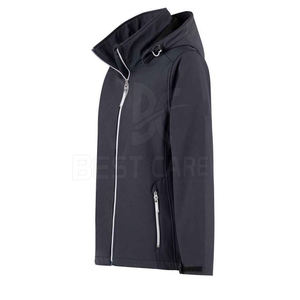 Veste Softshell pour femmes avec capuche réglable et poches zippées pour plus de commodité Veste Softshell pour femmes - Product Image 2