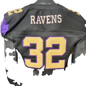 Maillot de football américain, maillot de supporter, broderie par sublimation, grande taille, véritable usine, photo réelle, usine de flag football - Product Image 1