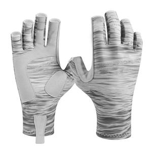 Custom Design Summer Half Finger <b>Fishing</b> <b>Gloves</b> UV 50+ Protection Lightweight Breathable Polyester Fabric Waterproof Touchscreen - Product Image 2