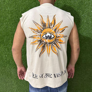 Haute qualité tricoté coton grande taille hommes Gym débardeur personnalisable vêtements d'entraînement Slim Fit musculation maillots - Product Image 5