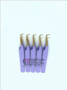 ขายส่ง แหนบดัดขนตาปลายทองคำเคลือบสีม่วง 90 องศา รุ่น GBI-EET-1324 ยี่ห้อ GETUP BROSONS IMPEX ผลิตจากสแตนเลสสตีลป้องกันไฟฟ้าสถิต - Product Image 6