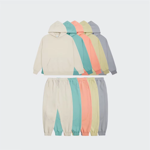 เสื้อฮู้ดครอปผู้ชายคุณภาพสูง ผ้าเฟรนช์เทอร์รี่ คอตตอน ทรงโอเวอร์ไซส์ สไตล์ดิสเทรส หนานุ่ม - Product Image 1