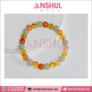 Energizes CREATIVITY Crystal Healing <b>Gemstone</b> Beaded Meditation <b>Bracelet</b>/Fashion Jewelry Intention <b>Bracelet</b> from Indian Supplier - Product Image 4