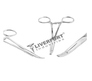 Productos Premium Hemostat Forceps Juego de abrazaderas de bloqueo 6 piezas en estuche con cremallera Juegos quirúrgicos de acero inoxidable curvos y rectos - Product Image 6