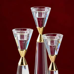 Elegant Glass <b>Candle</b> Holder Stylish Table Centerpiece Decorative Accent Romantic And Ambient Home Display - Product Image 2