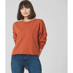 Sudadera con capucha corta teñida con lazo para mujer personalizada de alta calidad, sudadera de mezcla de algodón con logotipo frontal para invierno - Product Image 4