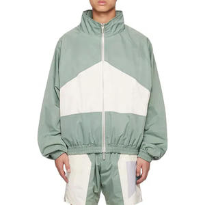 Ensemble short et veste coupe-vent pour homme Streetwear à fermeture éclair réfléchissante Survêtement court respirant de grande taille pour homme et femme - Product Image 1