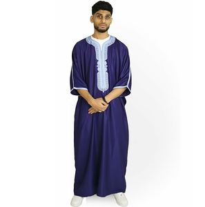 Transpirable 2024 Alta Calidad Al Haramain hombres islámicos thobe venta al por mayor daffah thawb Jubbah hombres thobe - Product Image 1