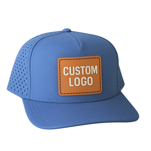 Gorra deportiva impermeable con sombrero de golf perforado, logotipo personalizado, agujero perforado, gorra de béisbol de 5 paneles, ala curva, fabricante de sombreros de Vietnam - Product Image 1