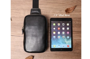 Sac unisexe personnalisé nouvelle mode en cuir fronde unisexe poitrine avec sangle réglable LCB-0054 - Product Image 4