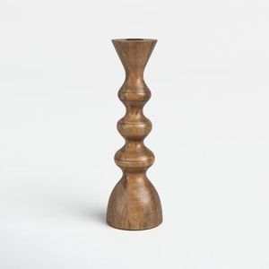 Eco-Friendly Handmade Wooden <b>Candlestick</b> Holder Polished Natural Acacia Wood Color Set Size <b>Glass</b> Candle Stand - Product Image 3