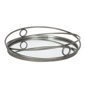 Plateau de service rond en cuivre de table plateau fait main de meilleure qualité classique élégant en gros nouveau plateau de service en cuivre - Product Image 1