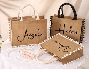 Sac de rangement tout-en-un en coton-Vintage Minimalist Eco-Friendly Foldable Breathable Portable Custom Printed Beach Use - Product Image 6