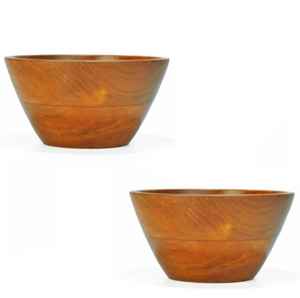 Cuenco de madera de diseño de lujo hecho a mano, cuenco de madera natural para frutas, pasta y comidas saludables, cuenco de madera para servir - Product Image 4