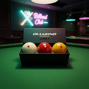 Bolas de Billar Diamond - Juego de 3 Cojines Carom Ultra-C de 61.5mm |   Balón Oficial de la PBA |   Hecho en Corea |   Resina Fenólica - Product Image 1