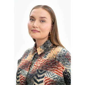 Blusa de Punto Asimétrica con Pliegues para Mujer, Top Casual de Manga Larga - Product Image 5
