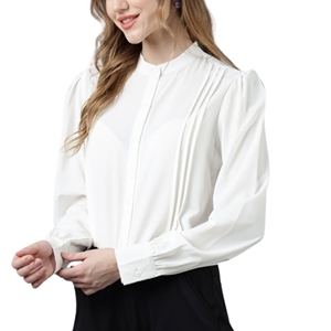 Camisas formales de manga larga ajustadas elegantes de algodón de alta calidad para ropa de oficina y reuniones de negocios, eventos, uso diario - Product Image 2