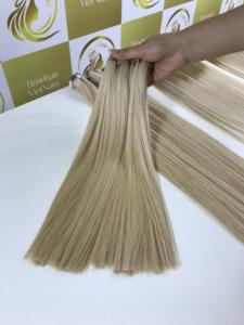 Haute qualité Double dessiné cuticule alignée trame russe HD fermeture à lacet Machine à coudre vague extensions de cheveux humains bruts Vietnam - Product Image 3