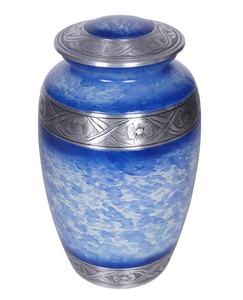 Urne funéraire classique en métal fournitures funéraires urne émail de haute qualité pour les urnes de stockage des cendres humaines urnes de crémation pour adultes - Product Image 2