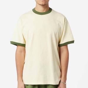 เสื้อยืดแขนสั้นสำหรับผู้ชายเสื้อยืดคอกลมสำหรับผู้ชายสีพื้นเสื้อยืด100% คอกลมผ้าคอตตอนพลัสไซส์ - Product Image 1