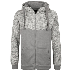 Sweat à capuche marbré à effet dégradé personnalisé avec fermeture éclair intégrale Performance Tech Fleece Contraste de couleur Bloc Activewear Vente en gros Sweat-shirts décontractés pour hommes - Product Image 6