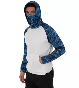 Sudadera CON CAPUCHA DE PROTECCIÓN UV de secado rápido para hombre, camisas de entrenamiento y Pesca de manga larga, conjuntos de ropa deportiva - Product Image 1