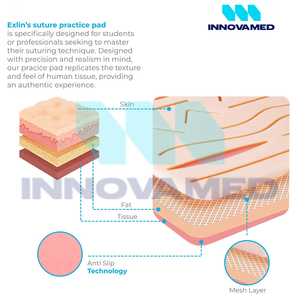 ชุดฝึกหัดเย็บแผลแบบแมนนวล คุณภาพพรีเมียม วัสดุคุณภาพสูง ใช้ซ้ำได้ ฆ่าเชื้อได้ด้วยหม้อนึ่งความดัน - Product Image 5