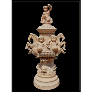 Statue polie au design moderne Article en pierre coupée à la taille pour l'intérieur/l'extérieur et la décoration du jardin de la maison (origine du Rajasthan) TSF - Product Image 2