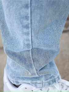 Wholesale Men Classic <b>Blue</b> Cotton Jeans Pant Slim Fit Stretch Casual Design With Custom Regular Fit Lightweight <b>Canvas</b> Thickness - Product Image 5