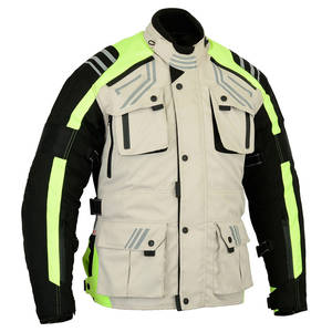 Veste imperméable Cordura de moto de course de haute qualité couleur unie haut de gamme avec manches longues disponible en taille XL - Product Image 3