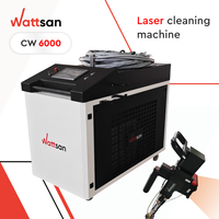 WATTSAN CW 6000 W Faserlaser-Reinigungsmaschine zur Rostentfernung für Stein, Neuzustand, für Edelstahl, Metall, Aluminium