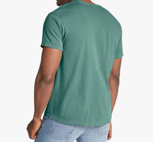 T-shirt pour homme à manches courtes en gros T-shirt à manches courtes avec logo imprimé en couleur unie T-shirt en coton super doux - Product Image 6