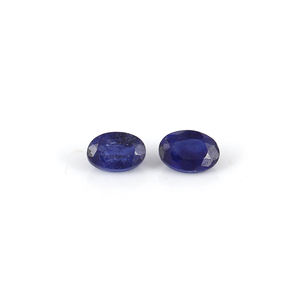 พลอย tanzanite เจียระไนแบบเหลี่ยมเพชรพลอยสังเคราะห์สีฟ้าทรงวงรีสำหรับการทำเครื่องประดับ - Product Image 1