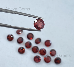 พลอยโกเมนธรรมชาติแบบกลมเหลี่ยมเพชรพลอยหลวม2มม. ถึง50มม. ส่งตรงจาก Jaipur ผู้ผลิตขายส่งสำหรับทำเครื่องประดับสีแดง - Product Image 4