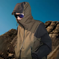 Veste softshell d'extérieur personnalisée, résistante à l'eau, coupe-vent, imperméable, pour la randonnée, le snowboard, en nylon ripstop, coupe-vent pour homme