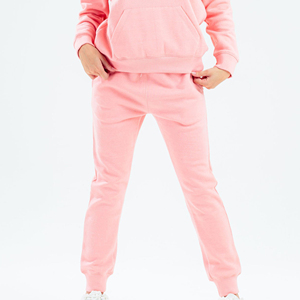 Tenue de jogging 100% coton personnalisable pour femmes respirant séchage rapide pull survêtement imprimé à capuche hiver solide ensembles décontractés - Product Image 5