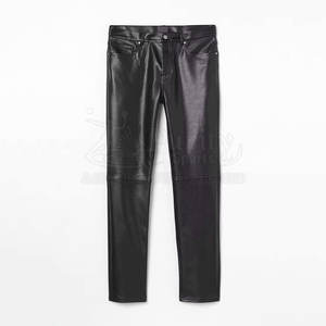Pantalons en cuir pour hommes en matériaux de haute qualité Pantalon en cuir imprimé de logo personnalisé au meilleur prix Vente en gros - Product Image 1