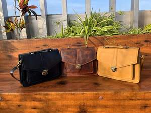 Sac à bandoulière classique en cuir de vachette pleine fleur personnalisé tendance Sac à main de luxe en cuir véritable de qualité supérieure pour dames - Product Image 4