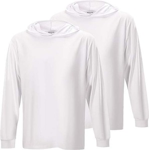 เสื้อฮู้ดแขนยาวสำหรับงานก่อสร้างผู้ชาย สีสะท้อนแสงนีออน ป้องกันรังสียูวี ผลิตจากโพลีเอสเตอร์ 100% รับผลิตตามสั่งพร้อมสกรีนโลโก้ - Product Image 2