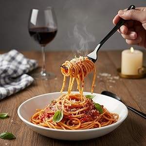 Extra Heavy Duty Clear PLA/PS Recyclable Food Safe <b>Disposable</b> Forks and <b>Spoons</b> Heat Resistant Silverware Set for Party Use - Product Image 2