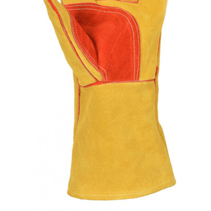 Gants de soudage personnalisés en cuir de chèvre noir de qualité supérieure/Nouveau dernier design 2025 Gants de soudage - Product Image 6