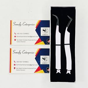 Nouveauté : Pince à épiler professionnelle en acier inoxydable antistatique, à pointe lisse pour l'impression papillon, longueur 10 mm, durable, pour cils de vison - Product Image 1