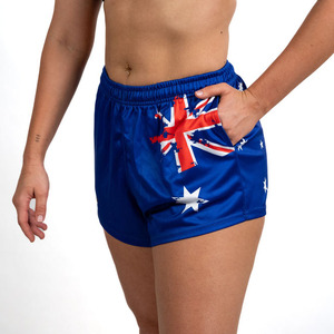 100% Polyester Sublimé Imprimé Shorts Club Rugby footy Shorts Avec Poche Brodé ou Imprimé logo Footy Shorts - Product Image 4