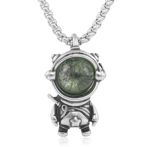 Yunnique – pendentif astronaute en acier titane pour femmes, collier unique, Punk, rétro, tendance, à la mode, 280730 - Product Image 5