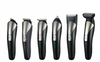 Kit de toilettage pour homme 5 en 1, rasoir sans fil, tondeuse à barbe et à poils de nez, rasoir rechargeable avec base de charge